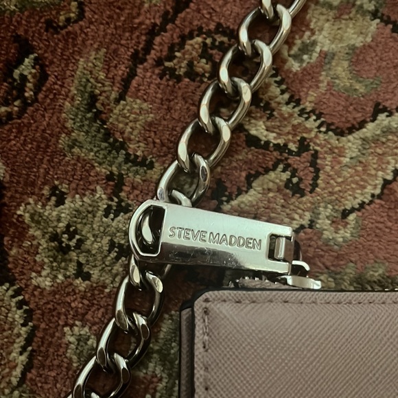 STEVE MADDEN Blush neutral chain strap handbag purse - Picture 2 of 8